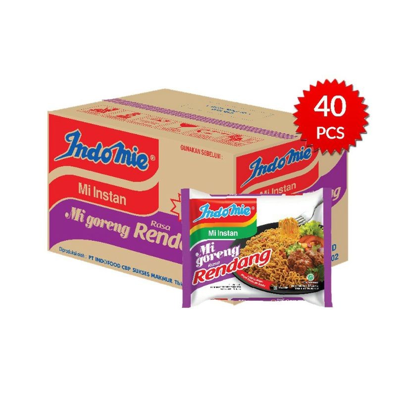 

Indomie goreng rendang per dus isi 40