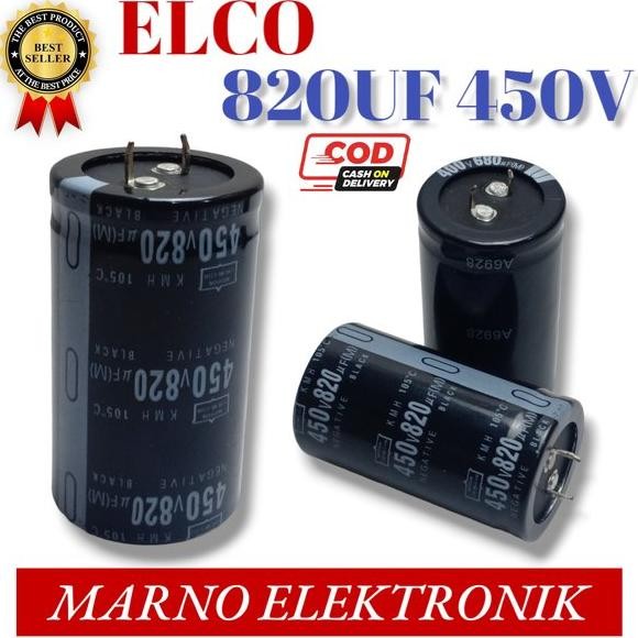 CAPASITOR KAPASITOR ELCO 450V 820UF 450V820UF ASLI ORIGINAL ORI