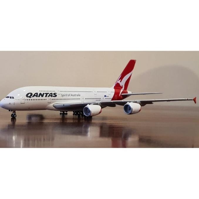 Diecast Pesawat QANTAS Airbus A380 VH-OQD Gemini Jets 1:400