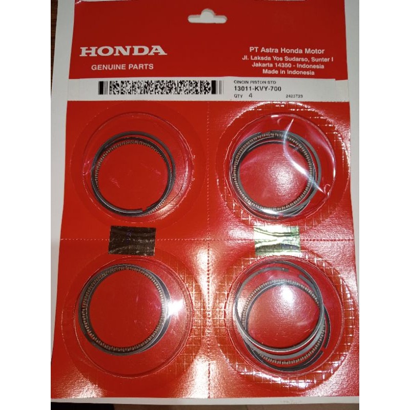 Ring Set Piston Beat Karbu Scoopy Spacy ORIGINAL HONDA
