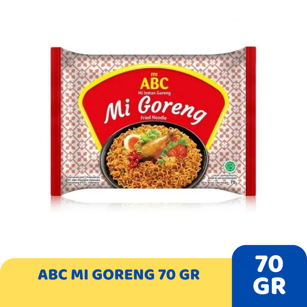 

ABC MI GORENG 70 GR BEST SELLER