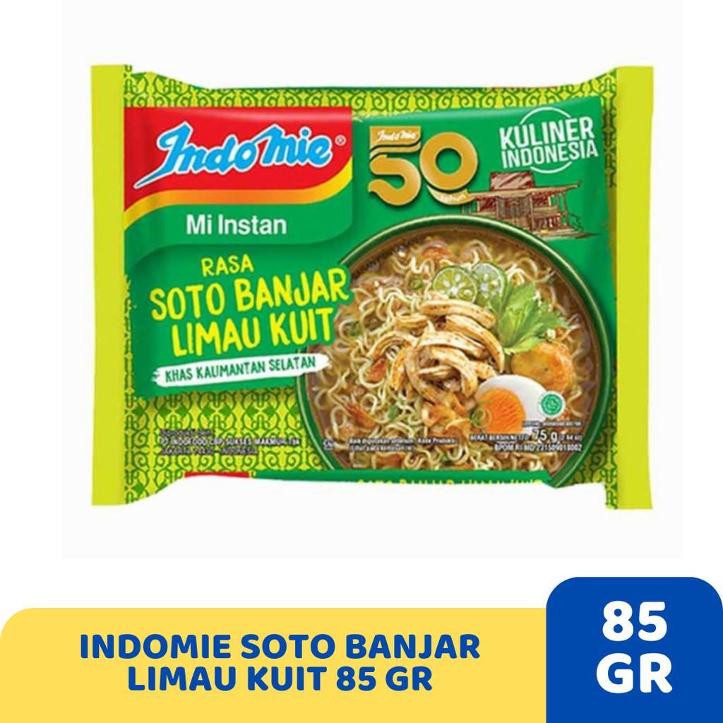 

INDOMIE SOTO BANJAR LIMAU KUIT 85 GR