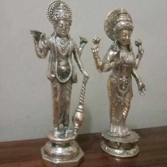 NEW Patung Dewa Wisnu dan Dewi Laksmi Berdiri 1 set