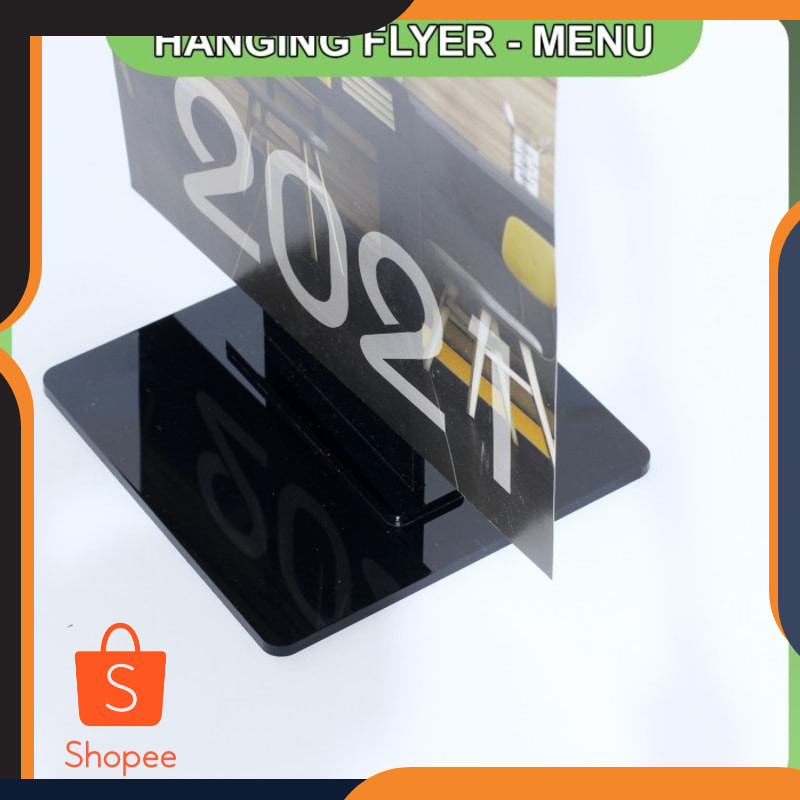 

Murah Hanging Display Menu A4 - Menu Stand Resto Elegan