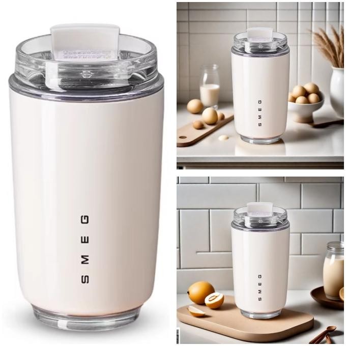 Smeg Tumbler Minum Mug Cup 240ML Cangkir Kopi Stainless Lucu Set Coffee Enamel Teh Poci Paper Kerami