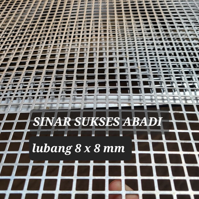 Plat Lubang Besi Perforated Kotak Hemat