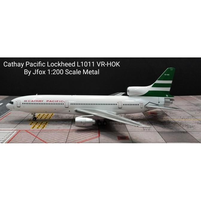 Cathay Pacific Lockheed L1011 VR-HOK By Jfox 1:200 Scale Metal