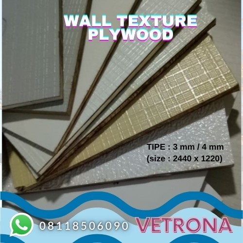 Haehae Plywood Polypaper Triplek Melamin Bertekstur