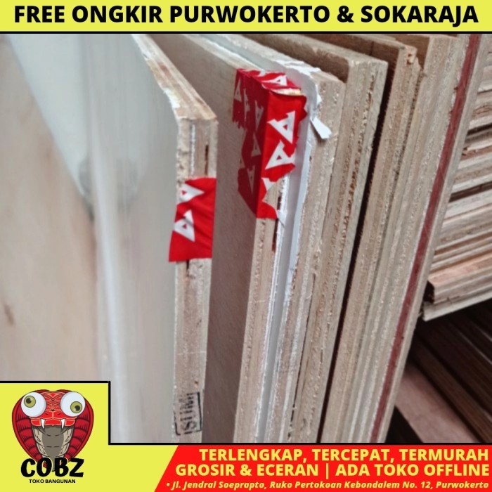 Haehae 6 Mm X 120 Cm X 240 Cm / Nm Trimin Triplek Melamin 1 Sisi Putih Doff