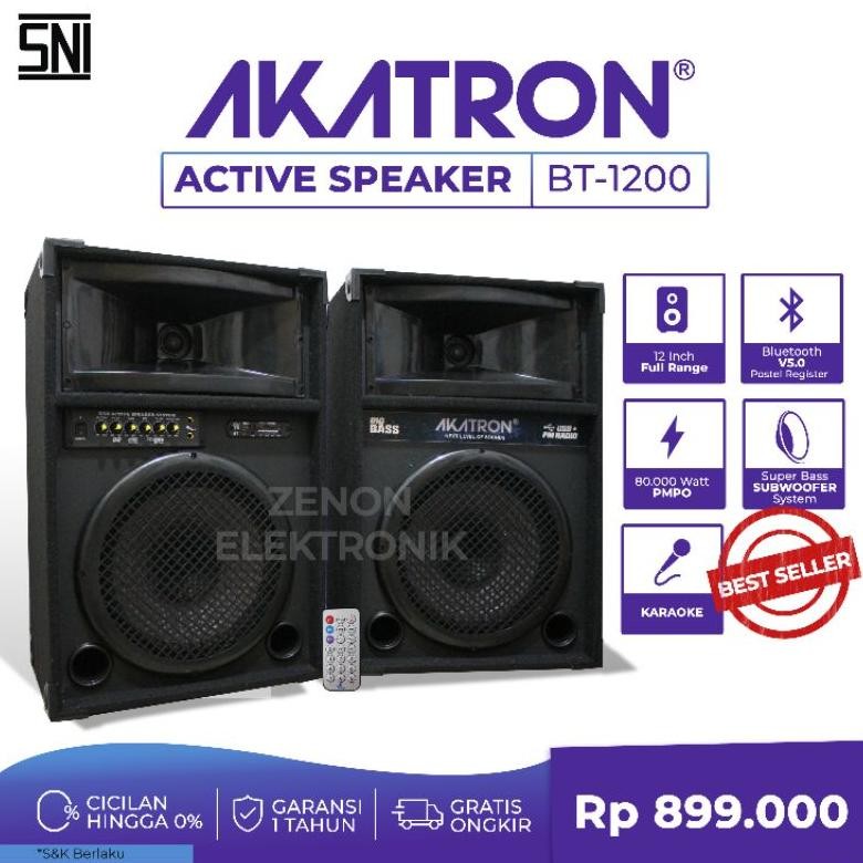 PALING OKK - SALE 9.9 - SPEAKER AKTIF BLUETOOTH 12 INCH INCHI SUBWOOFER AKATRON 12 IN SUBWOOFER KARA