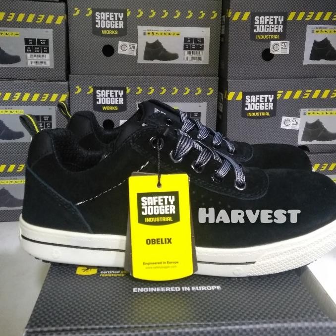 Sale Sepatu Safety Jogger Obelix Black