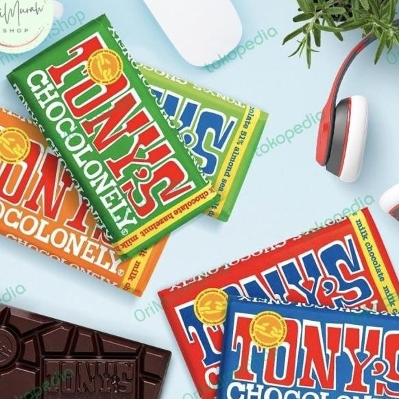 

Coklat Tony'S Tonys Chocolonely Caramel Almond Lk Dark Chocolate