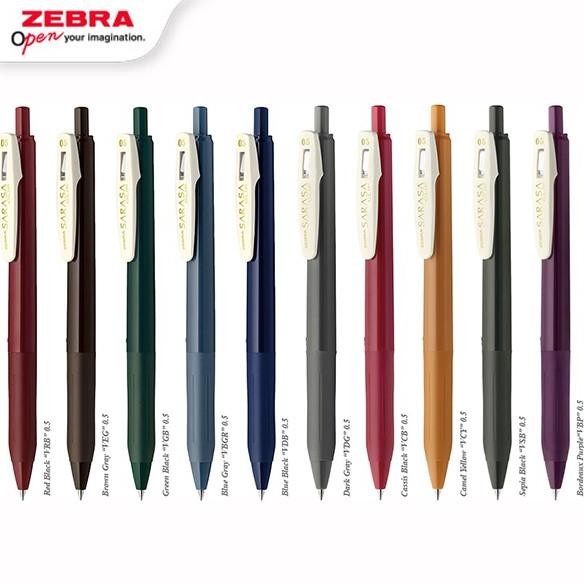 

fgs-3 ZEBRA Sarasa Clip Vintage Pulpen Gel 0.5mm Retractable Gel Pen Water Based Pigment Ink Terlaris