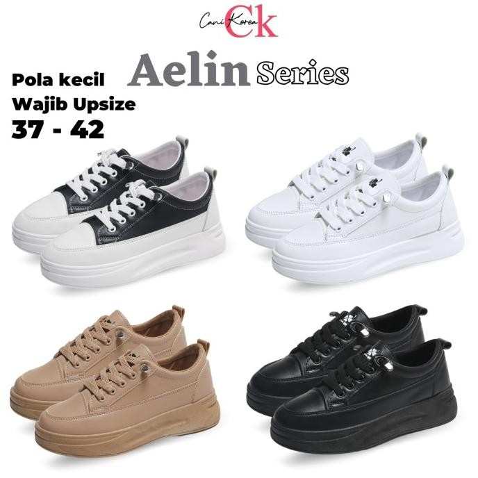 CANIKOREA  Aelin Sepatu Wanita Sneakers Bertali Kasual 9012 HC