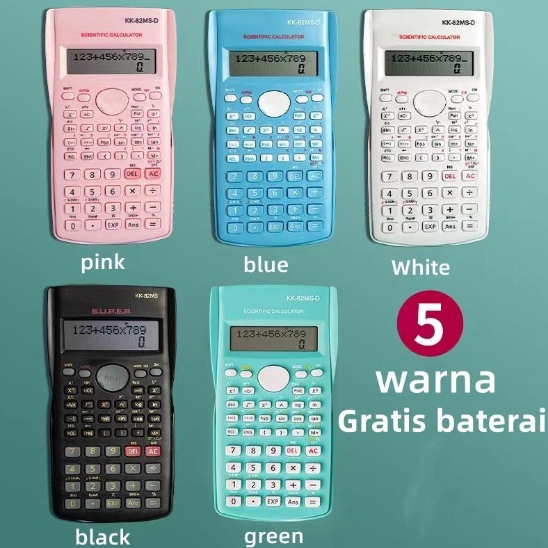 

edf-62 PuluzKalkulator Color Function Scientific Kalkulator 24 Fungsi Kalkulasi 3 Warna 1700 scientific calculator Murah