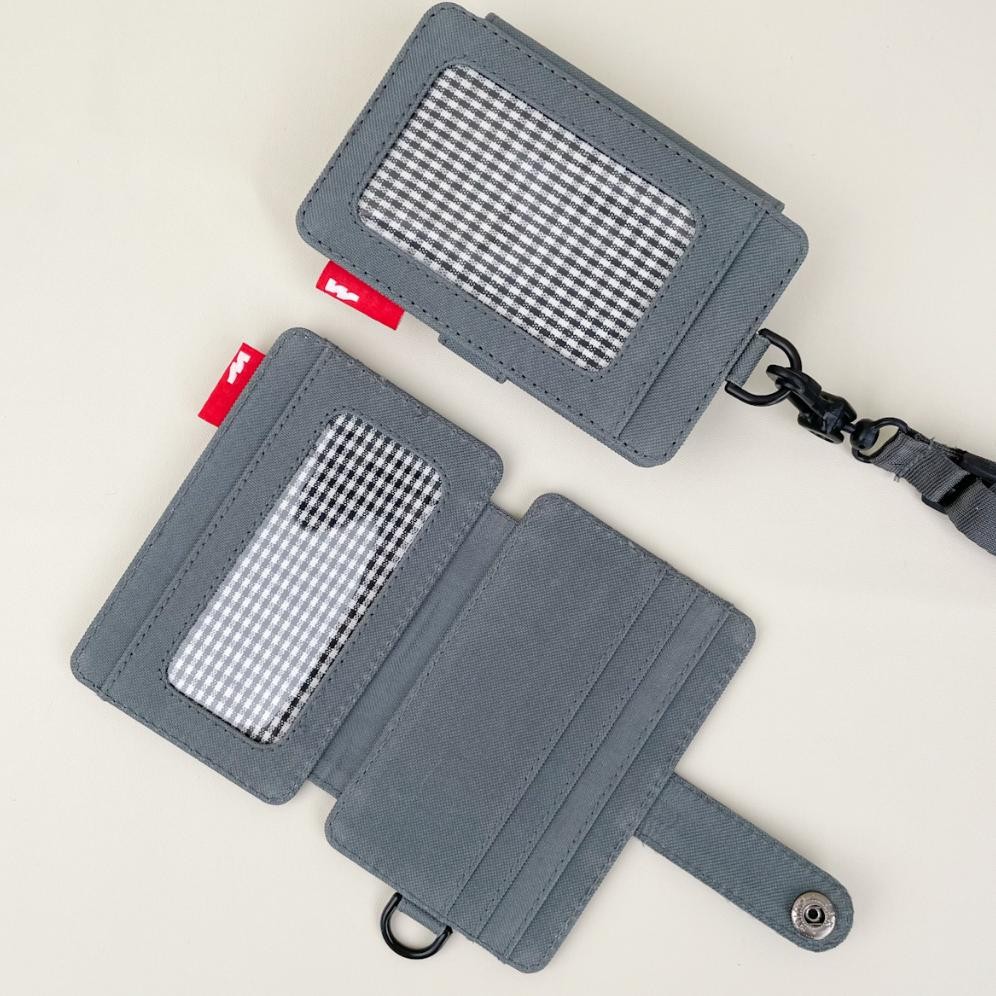 

fs-6 ID Card Holder Kain Nametag Gantung Dompet Kartu Kalung Pria Wanita Viral