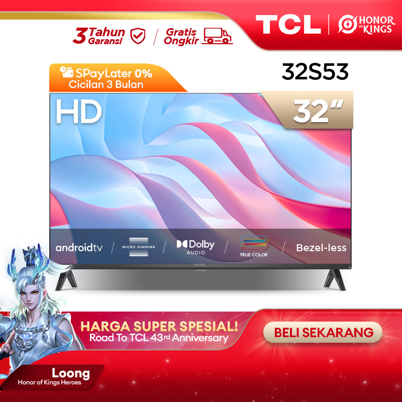 [Google Play TV] TCL iFFALCON 32 inch Smart Android TV - Google Play/Netflix/YouTube/Disney+ Hotstar