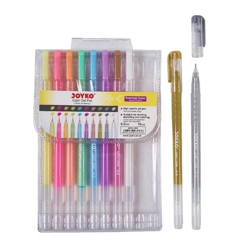 

et-98 Pulpen Gel Joyko Color Pastel Gel Pen GPC-299 Premium Color Set 10 Berkualitas