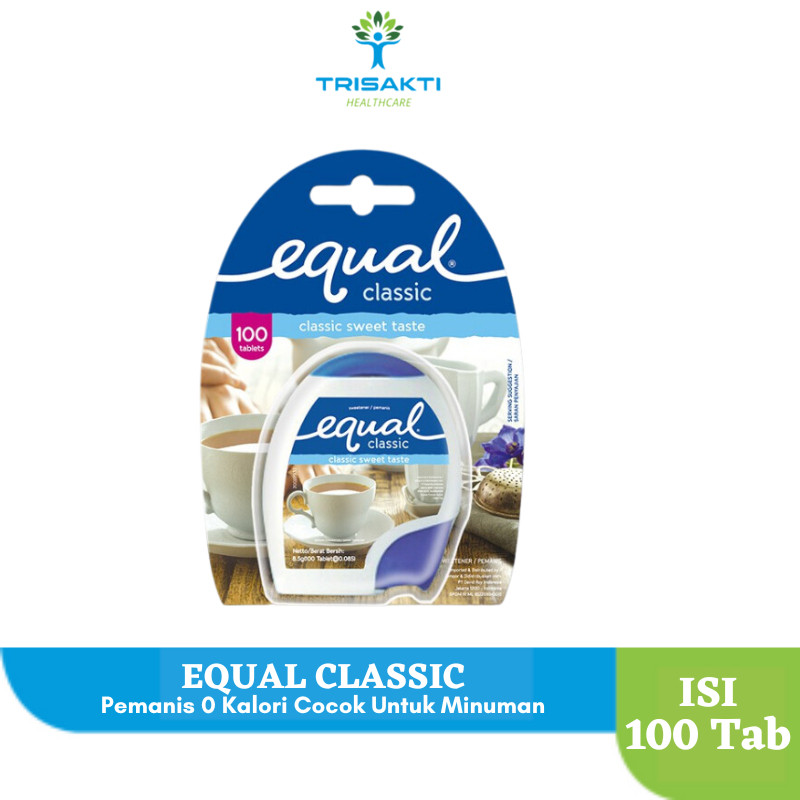 

PROMO EQUAL CLASSIC GULA PEMANIS NOL KALORI -100 TABLETS TERMURAH