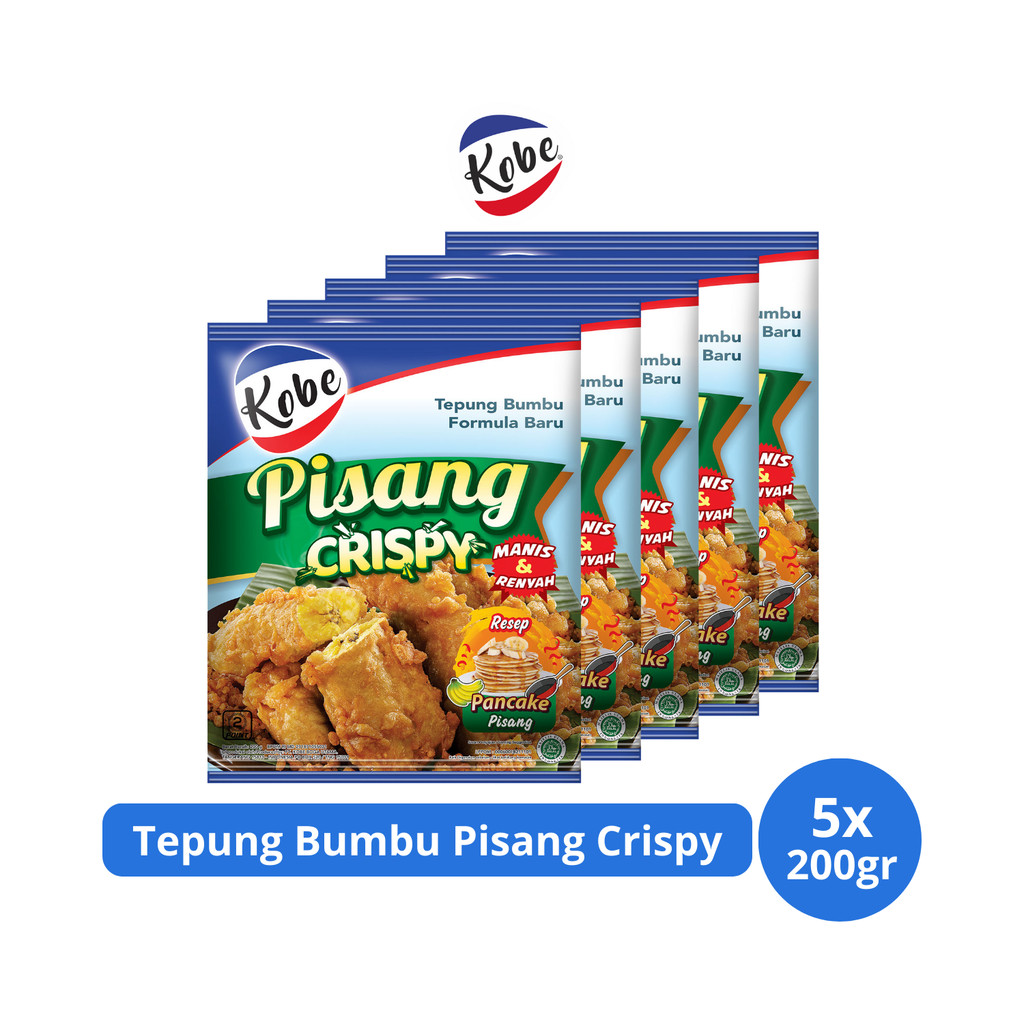

Kobe Tepung Bumbu Pisang Crispy 200gr x 5 pcs