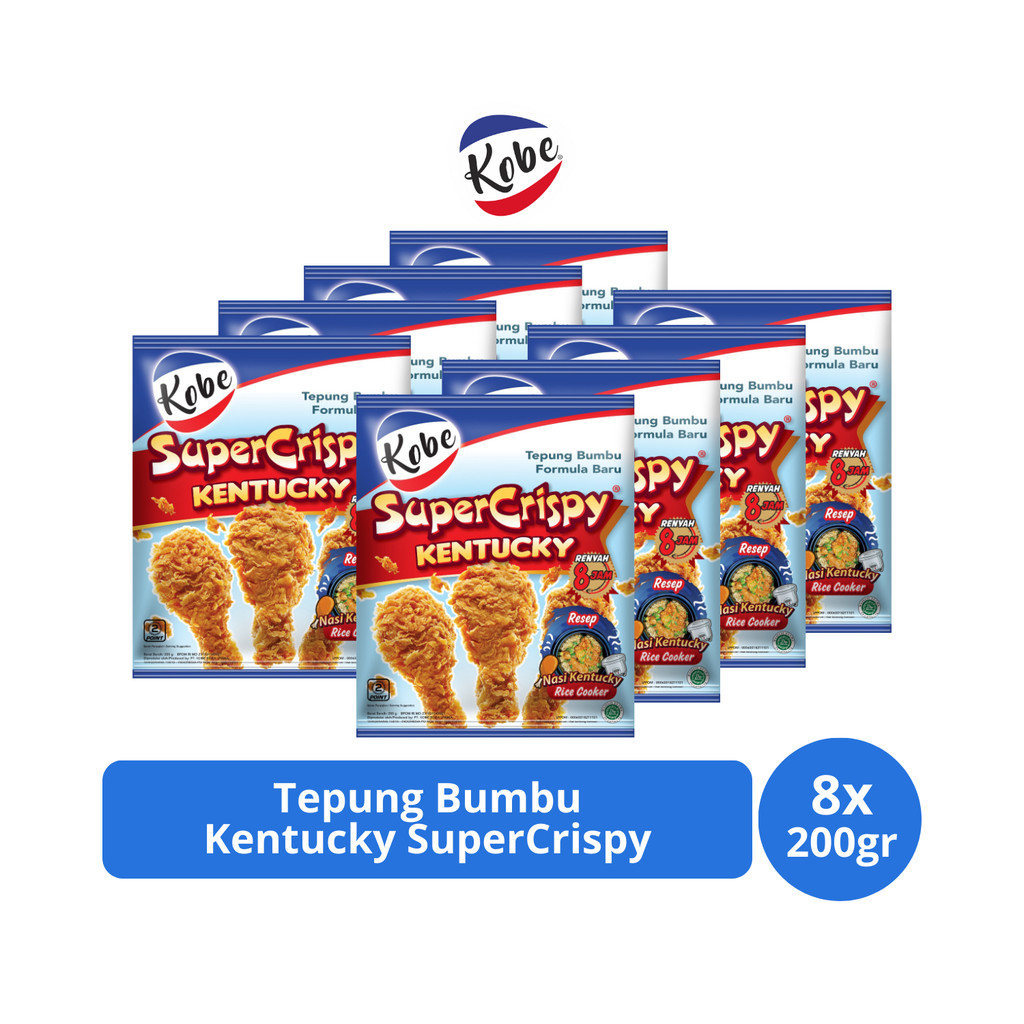 

Kobe Tepung Bumbu Kentucky SuperCrispy 200gr x 8 pcs