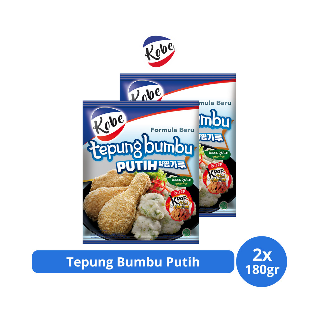 

Kobe Tepung Bumbu Putih 180gr x 2 pcs