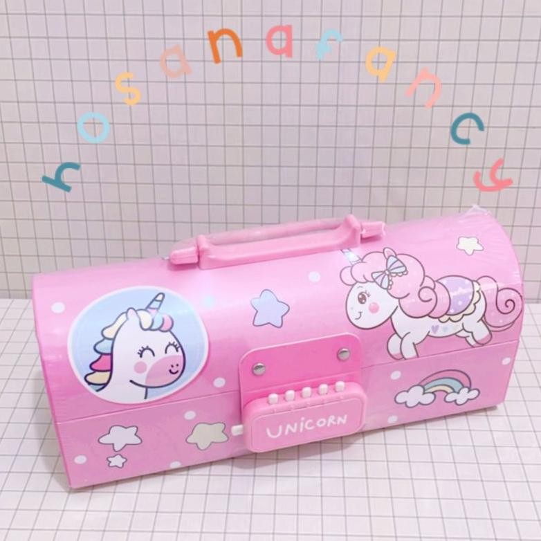 

COD Kotak Pensil Karton Lengkung Pakai Kode Kunci/ Tempat Pensil/ Pencil Case - - AY12 Viral