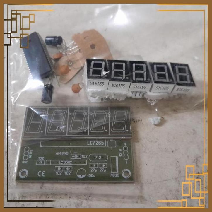 [SPL] KIT FREQUENCY FREKUENSI COUNTER FM DISPLAY LC7265 LC 7265 SANYO