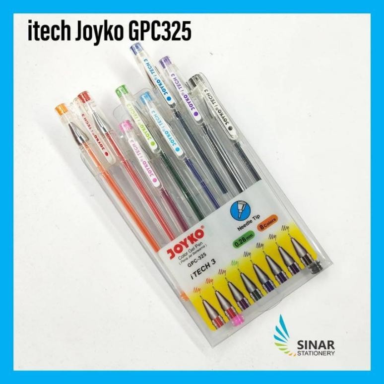 

Eh76 Ballpoint / Bolpoin / Pen Gel Joyko Gpc-325 Isi 8 Warna Viral