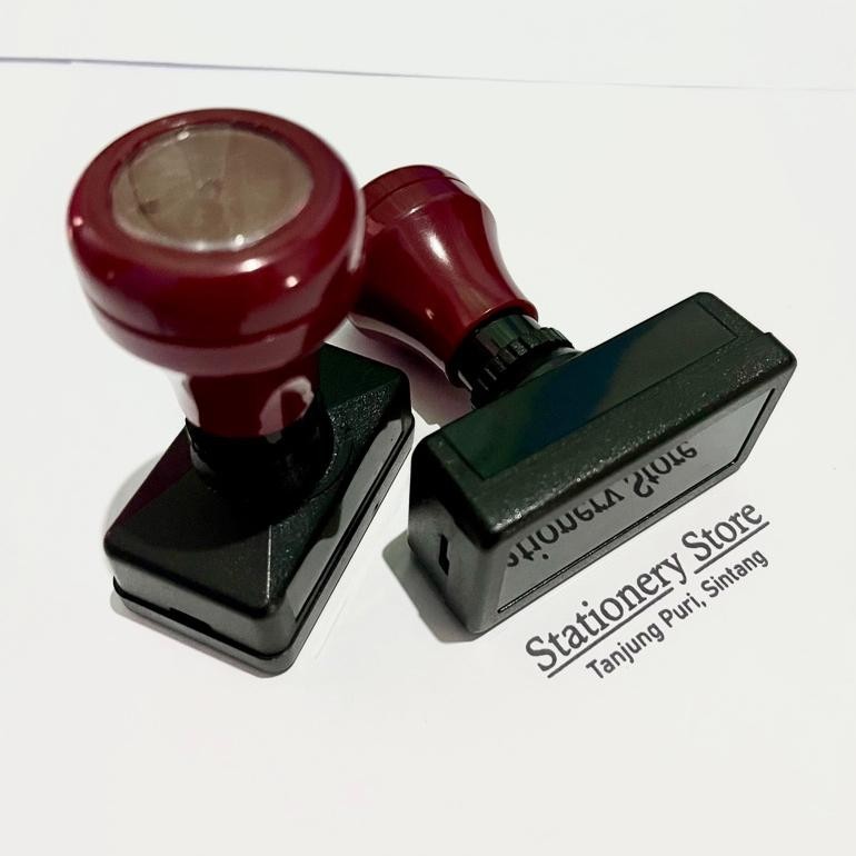 

rwet-23 Stempel Flash Cap Otomatis Nama dan Alamat Toko Original