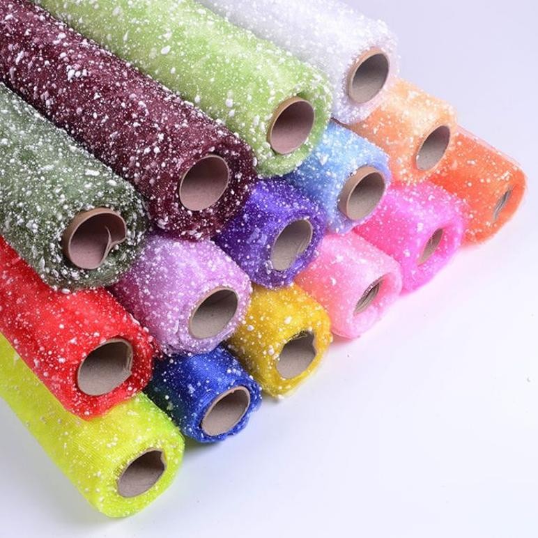 

Up15 KERTAS BUNGA TILE SALJU / SNOWY MESH TILE / KERTAS SALJU BUKET / KAIN SALJU / KOREAN MESH / KERTAS WRAPPING CELLOPHANE Premium