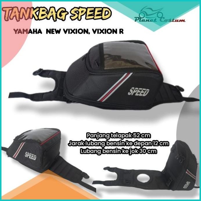 TANKBAG SPEED (TAS TANGKI) UNTUK MOTOR VIXION BARU (NEW VIXION) 140BZ