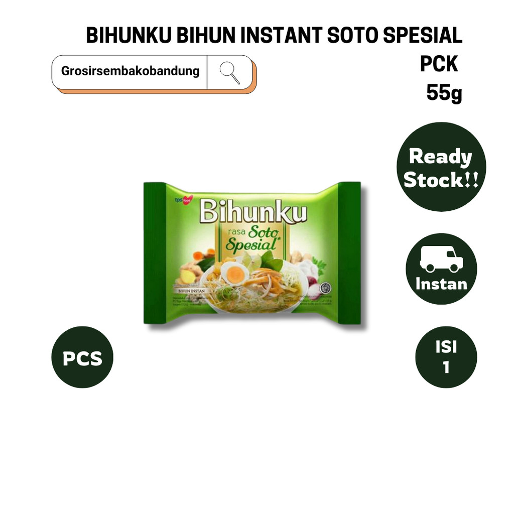 

BIHUNKU BIHUN INSTANT SOTO SPESIAL PCK 55g - 1 Pcs - Kota Bandung