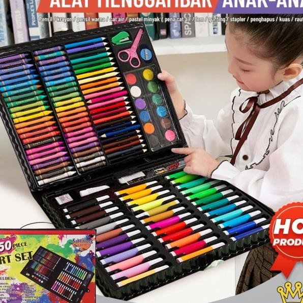 

Bright Crown Crayon Set Isi 150 Pcs Sil Warna Crayon Set