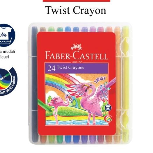 

Twist Crayon / Crayon Putar Faber Castell 24 Warna