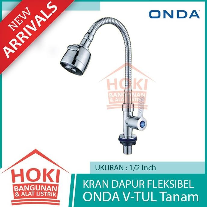 TERMURAH - KRAN DAPUR FLEKSIBEL ONDA V TUL TANAM - Wastafel Cuci Piring Flexibel