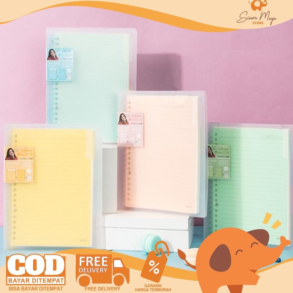 

Kekinian Deli File Binder Qh - A5 60 Lembar / Loose Leaf Buku Binder Transparant Lucu Unik Murah Kekinian