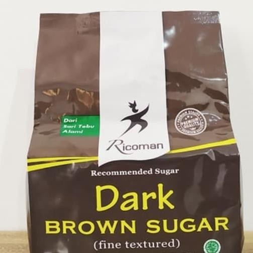 

Dark Brown Sugar Ricoman 1Kg /Gula Cokelat 1 Kg