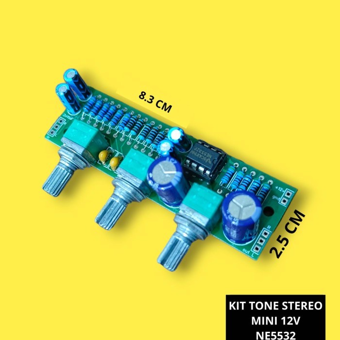 ((((()paling dicari] Kit Tone Stereo 3 Pot NE5532 Class D Mini Control 3 Potensio DC 12V