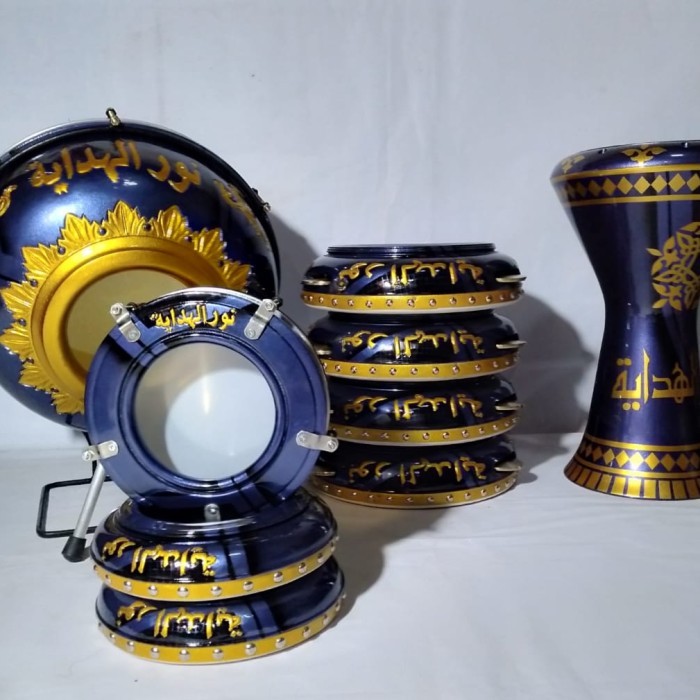 SPECIAL Alat Musik Rebana Hadroh Banjari Jepara 1 Set Lengkap OA Percussion