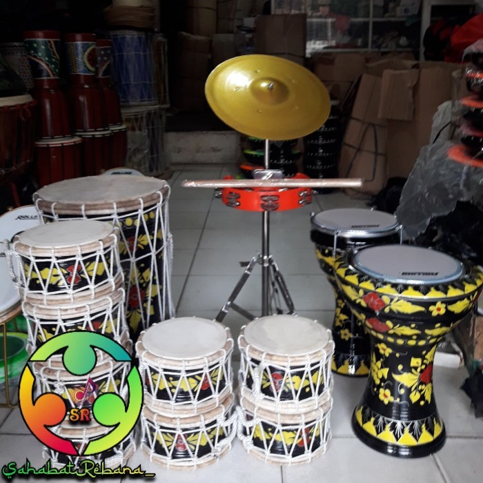 OBRAL Alat Musik Marawis Batik Lengkap 12 Alat