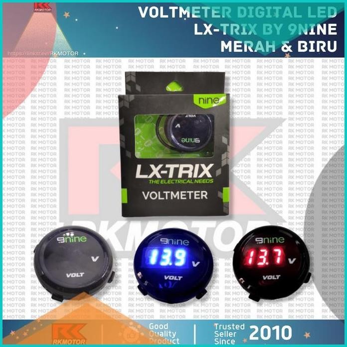 Voltmeter Bulat Motor | Volt Meter LED Digital DC 12V Lx-Trix 9Nine 1