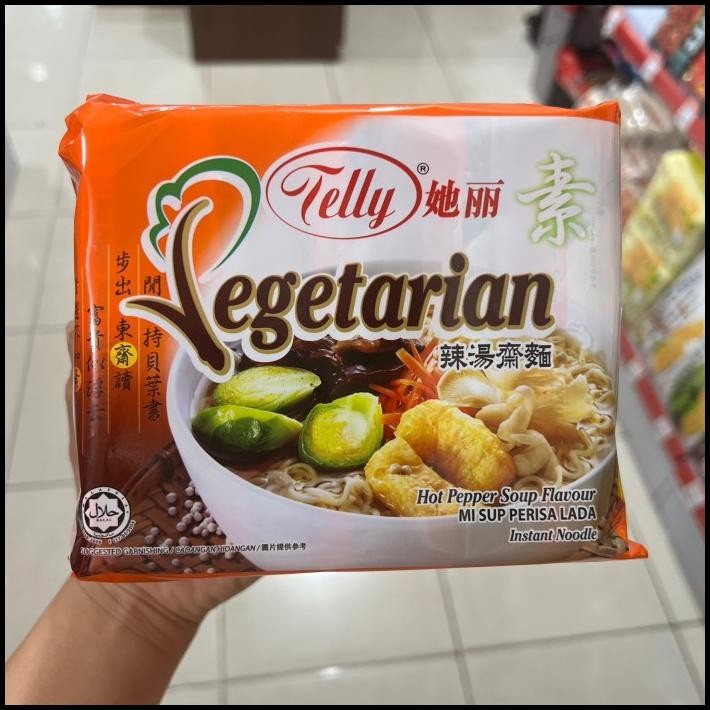 

Telly Mie Instant Vegetarian Telly Vegetarian Mie Goreng Mie Sup Vege