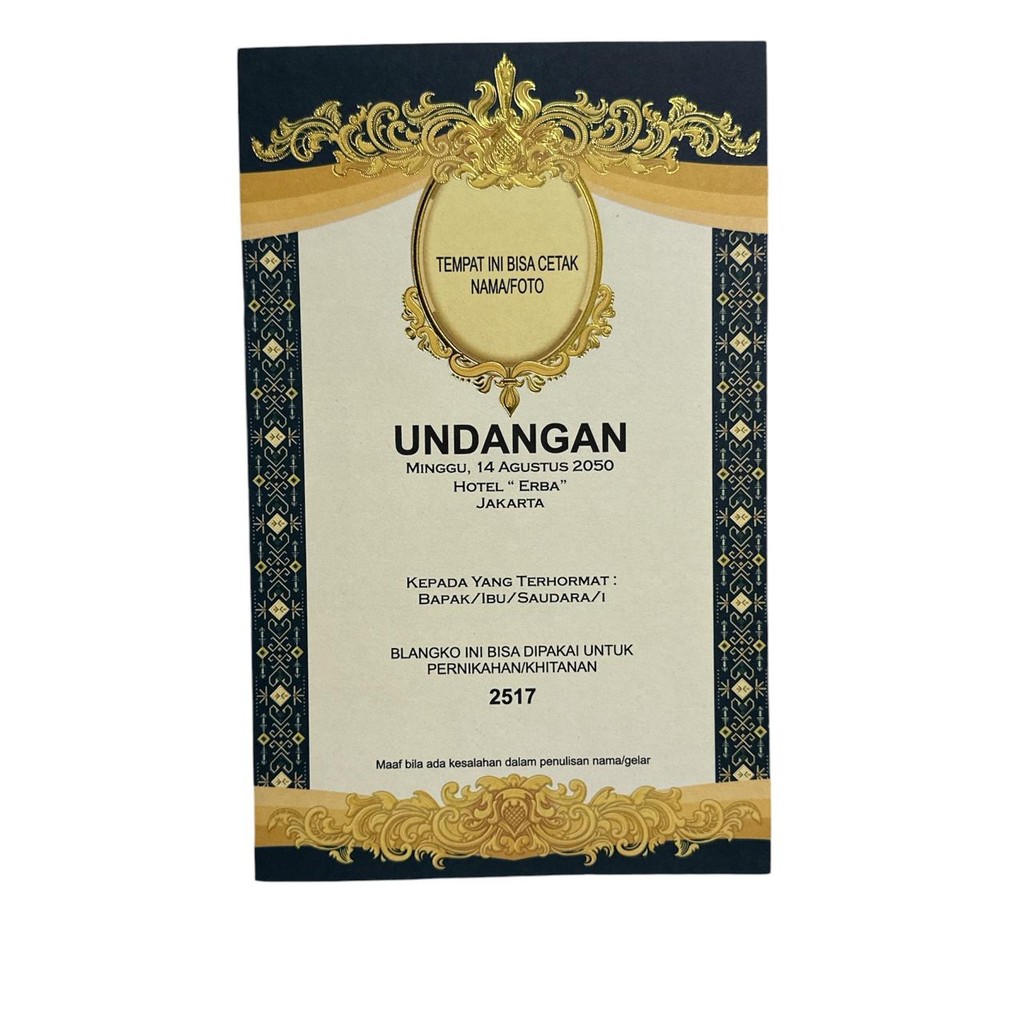 Undangan Blangko Erba 2517