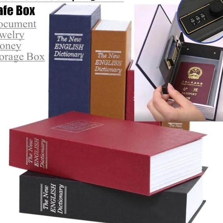 Brankas Ni Kunci Password Kotak Buku Yimpanan Rahasia Hp Kunci Perhiasan Dokumen Uang Jam Tangan Ema