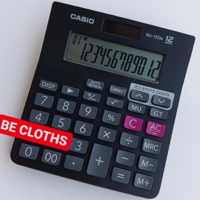 

Ok75 Casio MJ12 DA Kalkulator Desktop MJ12DA ORIGINAL 12 Digits Original