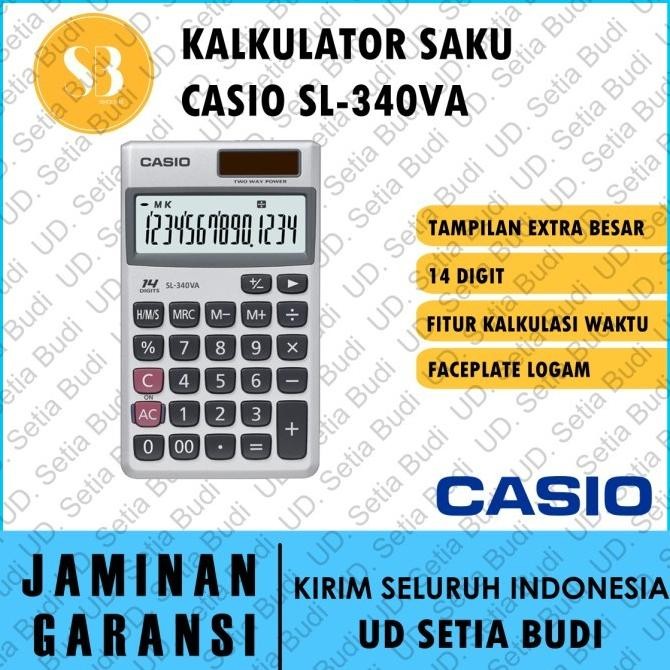 

Terbaru Kalkulator CASIO SL-340VA Original