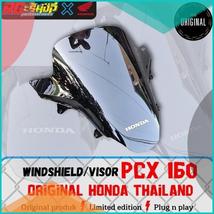 visor windshield wind screen black PCX 160 original Honda Thailand 14