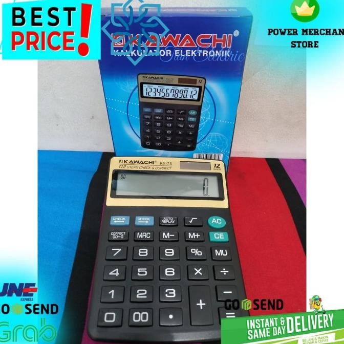 

Re27 KAWACHI KX-7S Kalkulator Elektronik Murah
