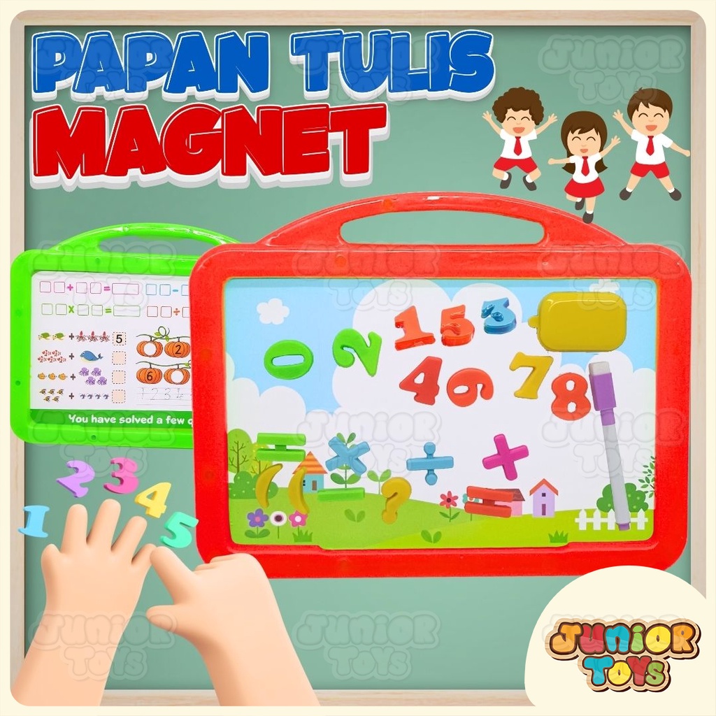 

Papan Tulis Anak Magnet Whiteboard Mini Mainan Edukasi Angka Berhitung Education Toys